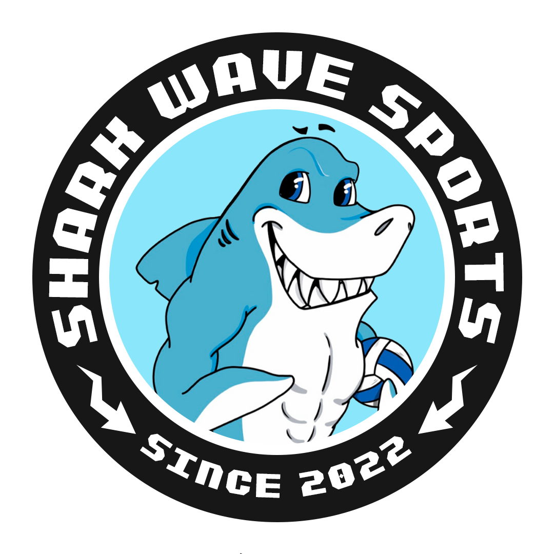 Mascote Tubarão Shark Wave Sports Vôlei